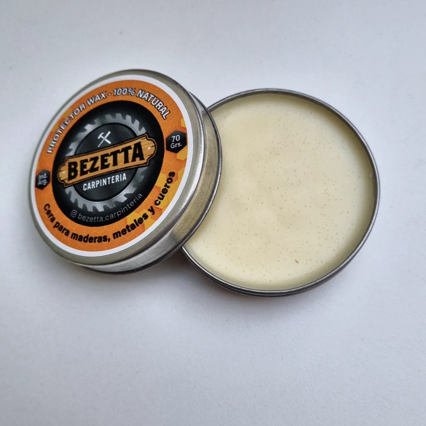 Lata de cera protectora 100% natural (70gr)
